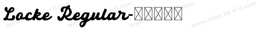 Locke Regular字体转换